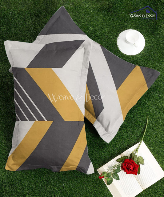 Multicolor Geometric Pillow Cover Set of 2