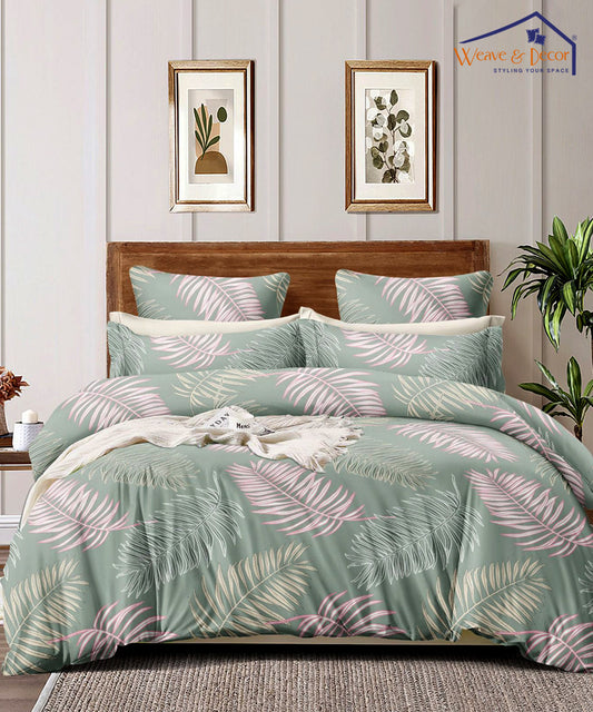 Green Leaves 350GSM Single Bed Comforter