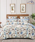 Cream Blossom 350GSM Double Bed Comforter