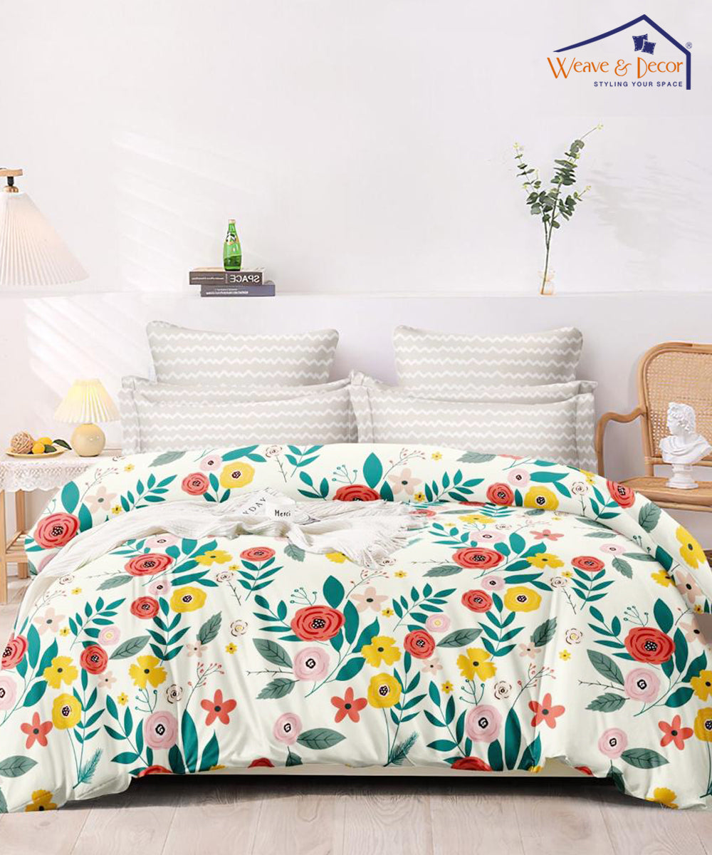 Pocket Full of Roses Single Fitted Bedsheet With 1 Pillow Cover