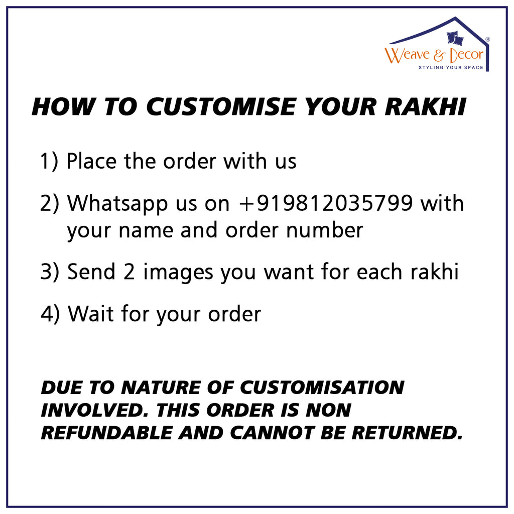 Best Brother Ever Customised Rakhi Set of 2