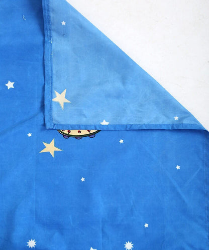 Space Kids Single Bedsheet with 1 Pillow Cover