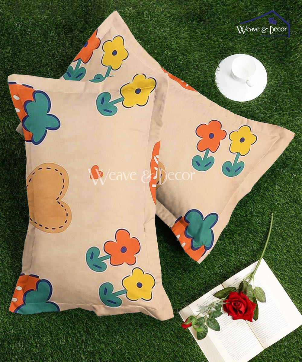 Sweet Dreams Kingdom Kids Flat Bedsheet With Pillow Covers